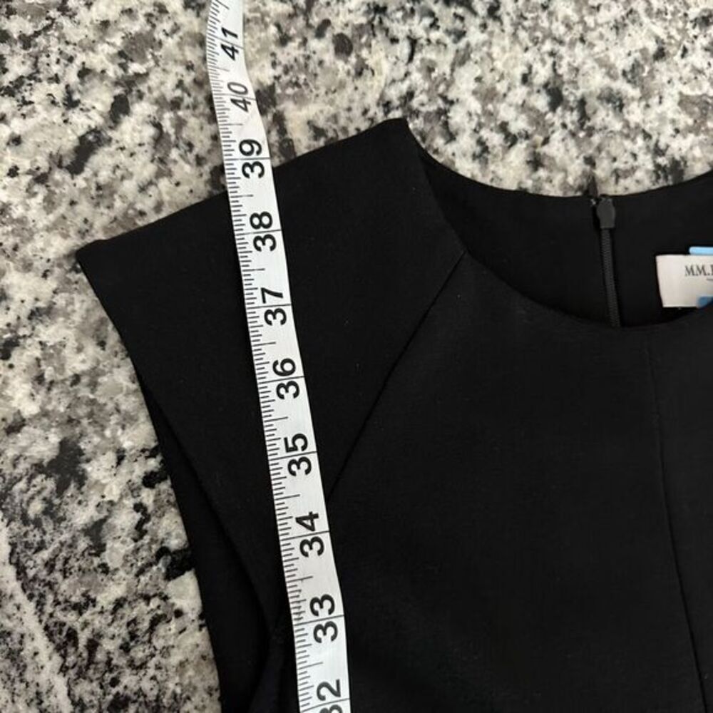 MM. Lafleur Katie Ponte Front Slit Career Sheath Midi Dress Black Size 4 - Picture 9 of 10